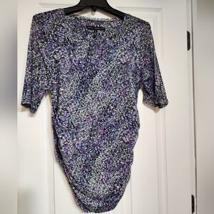 White House Black Market Multicolor 3/4 Sleeve Dress. 80% Nylon, 20% Spandex